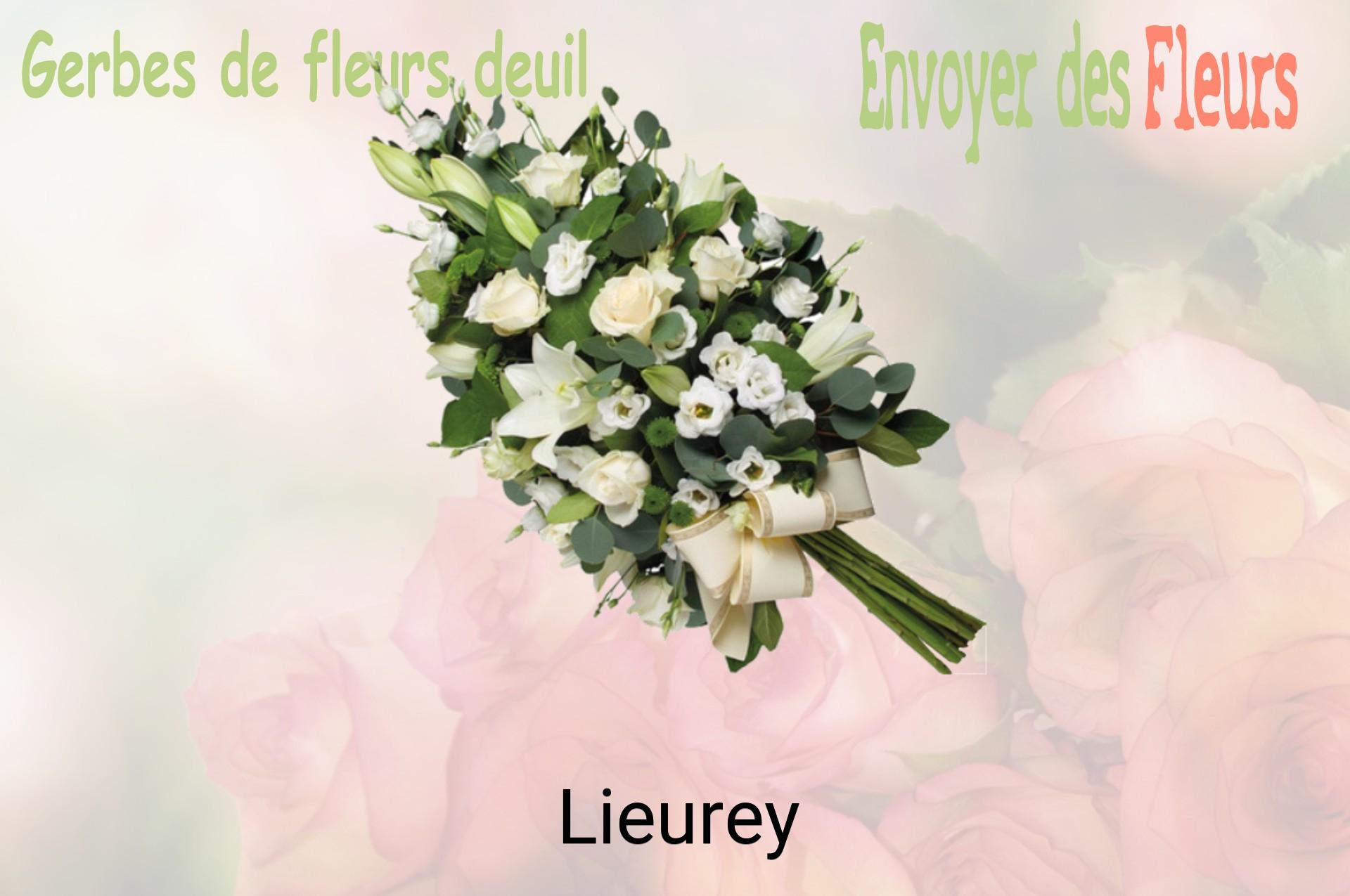 Gerbe de fleurs de deuil livrée à Lieurey